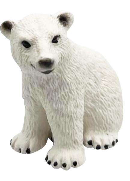 Изображение Фигурка 4,3 см Детское время медвежонок белый полярный Морефан Текнолоджи , 1 шт
