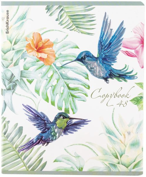 Изображение Тетрадь 48л клетка Эрих Краузе тропические птицы Эрих Краузе , 1 шт