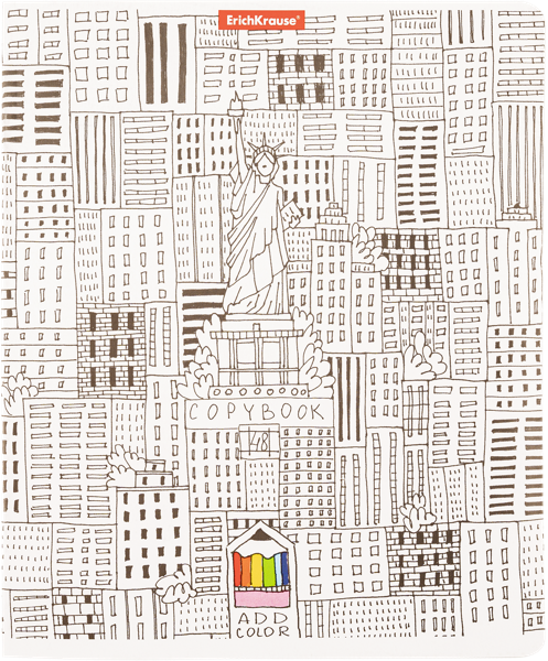 Изображение Тетрадь 48л клетка Эрих Краузе эдд колор вояж Эрих Краузе , 1 шт