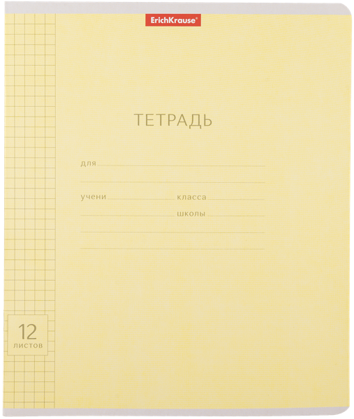 Изображение Тетрадь 12л клетка Эрих Краузе классика висио ассорти Эрих Краузе , 1 шт