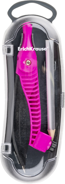 Изображение Циркуль 12,2см пластик Эрих Краузе акцент цветной Эрих Краузе п/у, 1 шт