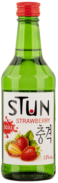 Изображение Спиртной напиток 13% Соджу Стан Клубника КЛВЗ Кристалл с/б, 0,375 л