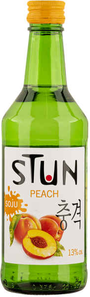 Изображение Спиртной напиток 13% Соджу Стан Персик КЛВЗ Кристалл с/б, 0,375 л
