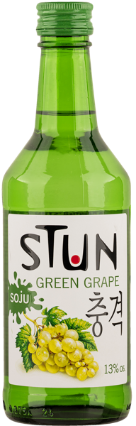 Изображение Спиртной напиток 13% Соджу Стан Зеленый Виноград КЛВЗ Кристалл с/б, 0,375 л