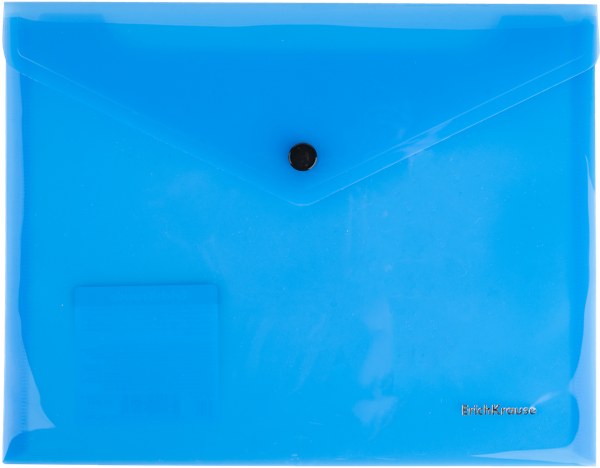 Изображение Папка 24х19,1см пластик Эрих Краузе А5+ глосси вивид на кнопк Эрих Краузе , 1 шт