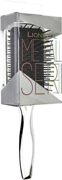 Изображение Расческа для волос Лайонесс металлическая серебро Тарко п/у, 1 шт