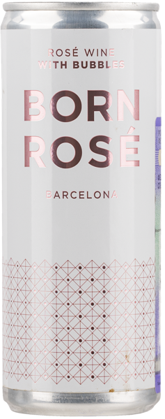 Изображение Вино игристое розовое экстра брют Борн розе виз баблс Борн Брендс ж/б, 0,25 л