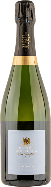 Изображение Шампанское белое брют Бенуа Кокто Л Альянс шардоне пино нуар Бенуа Кокто с/б, 0,75 л