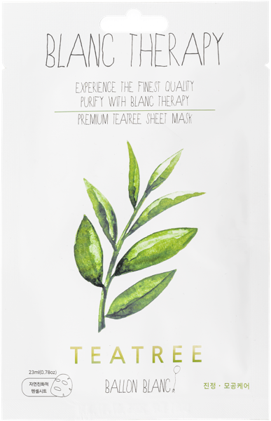 Изображение Маска от воспалений для лица Баллон бланк чайное дерево Баллон Бланк Ко м/у, 1 шт