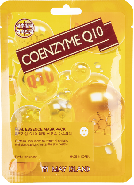 Изображение Маска омоложение для лица Май айлэнд коэнзим q10 антиоксидант Кокослаб м/у, 1 шт