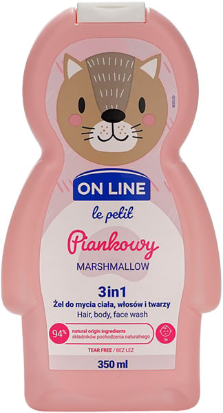 Изображение Гель для душа детский Он лайн маршмеллоу очищение 3в1 Форте Свиден п/у, 350 мл