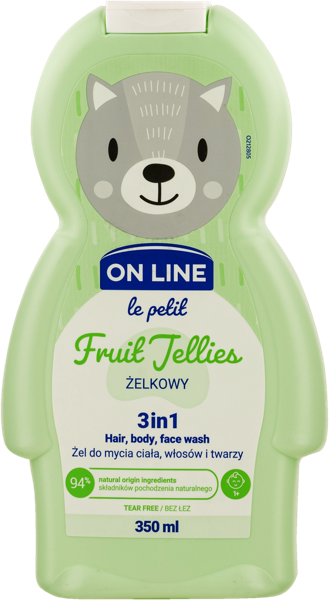 Изображение Гель для душа детский Он лайн фруктовые мармеладки 3в1 Форте Свиден п/у, 350 мл