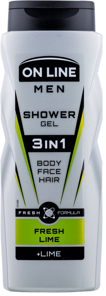 Изображение Гель для душа мужской Он лайн свежий лайм 3в1 Форте Свиден п/у, 400 мл