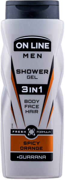 Изображение Гель для душа мужской Он лайн острый апельсин 3в1 Форте Свиден п/у, 400 мл