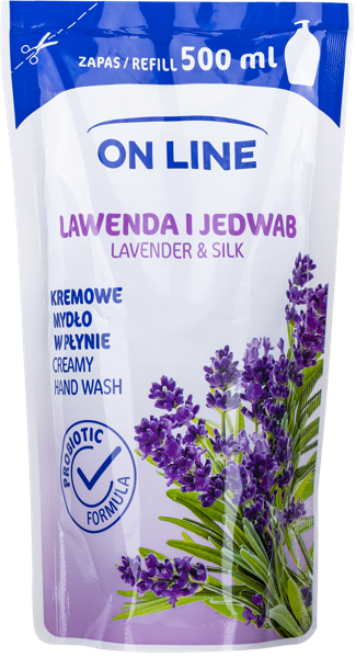 Изображение Мыло жидкое для рук запаска Он лайн лаванда и шелк Форте Свиден м/у, 500 мл