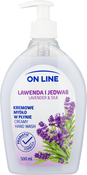 Изображение Мыло жидкое для рук Он лайн лаванда и шелк Форте Свиден п/у, 500 мл