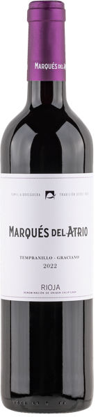 Изображение Вино красное сухое стиль №2 Темпранильо Риоха Маркиз дель Атрио 2022 Маркиз дель Атрио с/б, 0,75 л