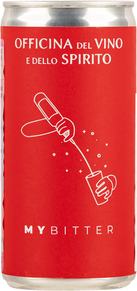 Изображение Напиток виноградосодержащий сладкий газ Май Биттер 5% Лависоло Массимо ж/б, 0,2 л