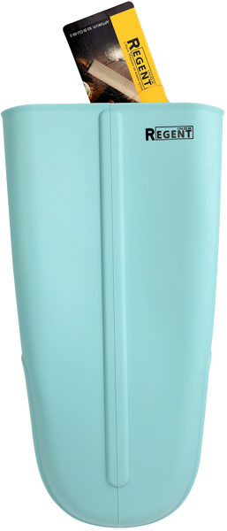 Изображение Прихватка 27*13см голубая Регент инокс варежка силикон Регент Рус м/у, 1 шт