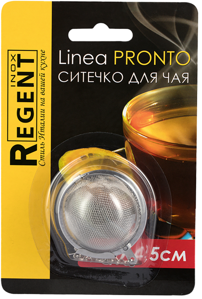 Изображение Ситечко 4,5см для чая Регент инокс пронто нерж сталь Регент Рус , 1 шт
