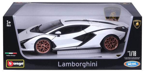 Изображение Машина 1:18 Ббураго ламбаргини сиан FKP37 Ббураго к/у, 1 шт