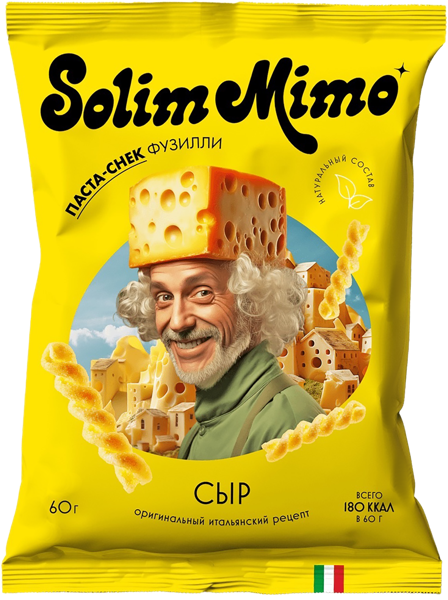 Изображение Снеки пшеничные Солим Мимо с сыром Снеки Мира м/у, 60 г