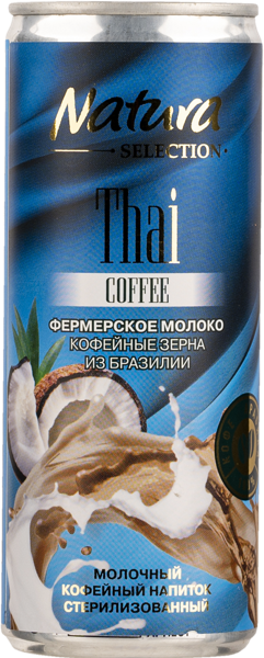 Изображение Напиток молочный 4,7% Натура Селекшн по-тайски кокос ваниль Гранд-НН ж/б, 220 мл