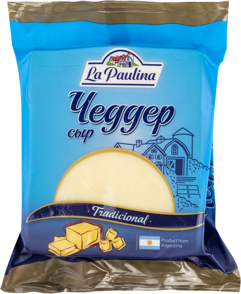 Изображение Сыр 48% Ла Паулина чеддер Молфино м/у, 180 г