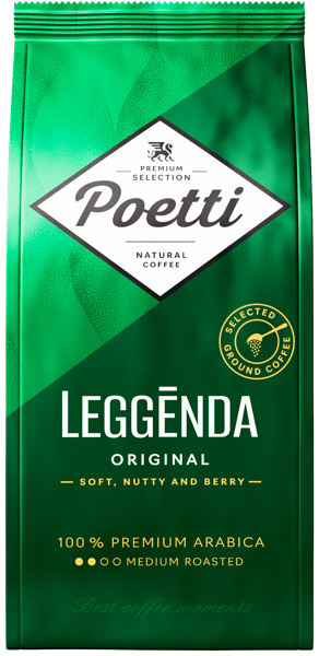 Изображение Кофе молотый Поэтти Ледженда ориджинал Милфудс м/у, 250 г