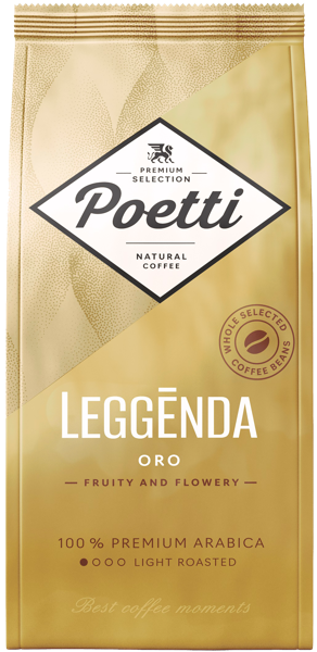 Изображение Кофе в зернах Поэтти Ледженда оро Милфудс м/у, 250 г
