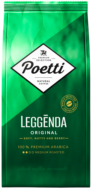 Изображение Кофе в зернах Поэтти Ледженда ориджинал Милфудс м/у, 1 КГ