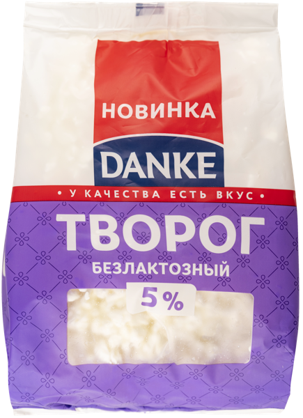 Изображение Творог 5% без лактозы Данке Молочные горки м/у, 350 г