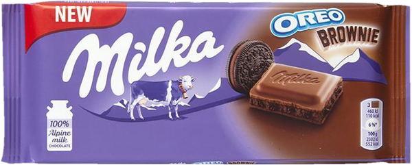 Изображение Шоколад молочный Милка Орео брауни Мондэлис м/у, 100 г