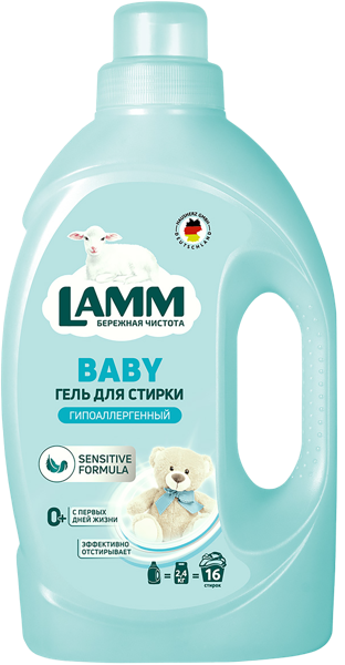 Изображение Средство для стирки жидкое Ламм детское Хаусхерц Корпорэйшн п/у, 1,04 л