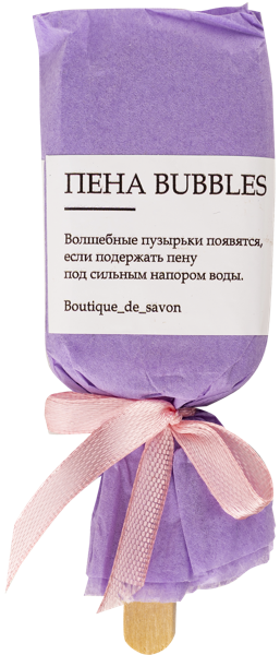 Изображение Пена для ванны Бутик де савон эскимо сиреневое Миникеева А.С. ИП м/у, 40 г