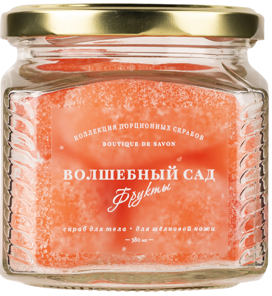 Изображение Скраб для тела сахарный Бутик де савон питахайя порционный Миникеева А.С. ИП с/б, 380 мл