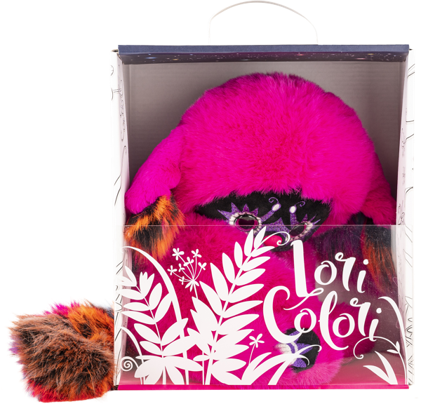 Изображение Мягкая игрушка 30 см Лори колори тёко фуксия МПП ООО , 1 шт