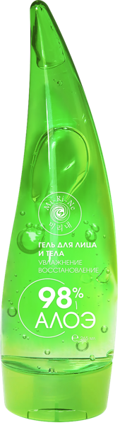 Изображение Гель для лица и тела Ми-ри-не увлажнение 98% алоэ Синюань Трейд п/у, 265 мл