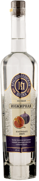 Изображение Водка особая Спирт Люкс 40% Стрижамент инжир Стрижамент с/б, 0,5 л