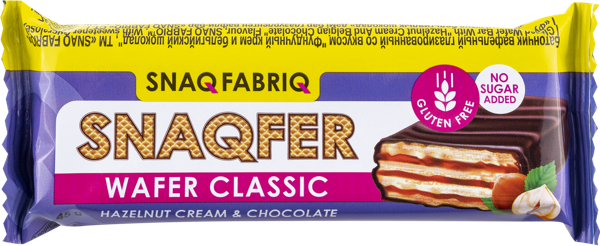 Изображение Батончик вафельный в шоколаде Снэк фабрик фундучный крем Фитнес Фуд м/у, 45 г