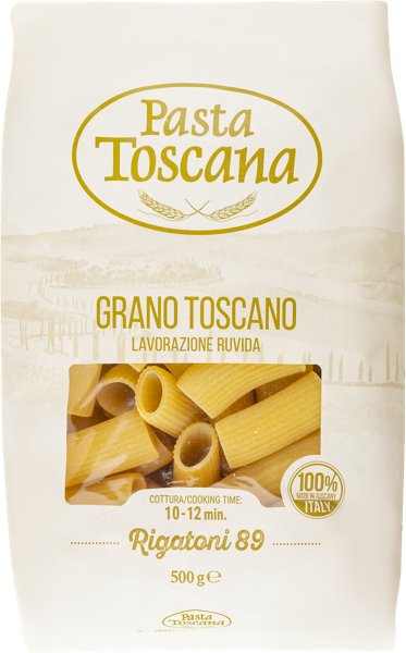 Изображение Макароны из твердых сортов Паста Тоскана из Тосканы ригатони №89 Патифицио Фабианелли м/у, 500 г