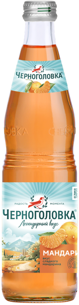 Изображение Напиток газ Черноголовка мандарин Аквалайф с/б, 0,5 л