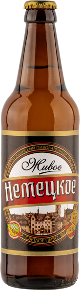 Изображение Пиво светлое Лагер 4,5% Кропоткинское немецкое Кроп-пиво с/б, 0,5 л