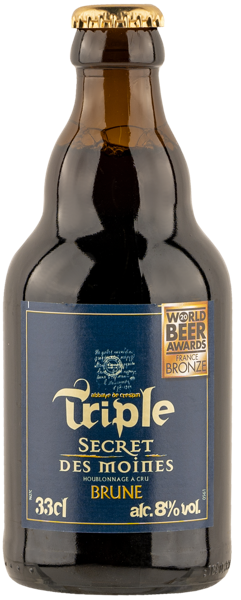 Изображение Пивной напиток темное Эль 8,0% Трипл Сикрет де Муан брюн Гудаль с/б, 0,33 л