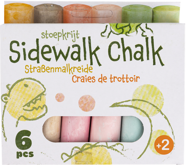 Изображение Мелки 10см цветные Купман джамбо динозавр Купман Интернэшнл к/у, 6 шт