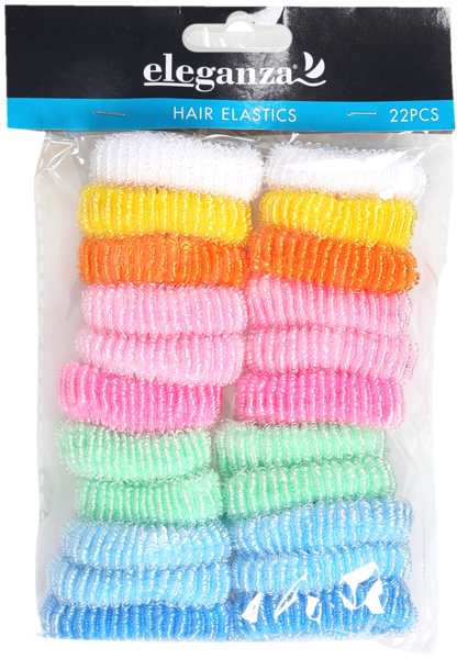 Изображение Резинка для волос Купман 8 цветов Купман Интернэшнл м/у, 22 шт