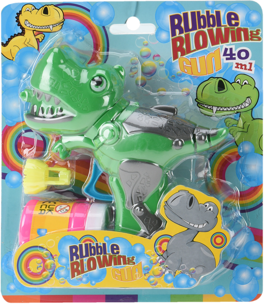 Изображение Мыльные пузыри 40 мл Купман пистолет-динозавр Купман Интернэшнл п/у, 1 шт