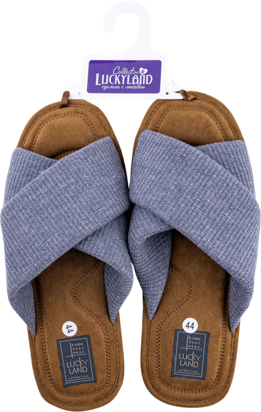 Изображение Тапочки мужские домашние Лакки Лэнд 4606M-CH-O перекрестные Степ-Трейд , 1 пара