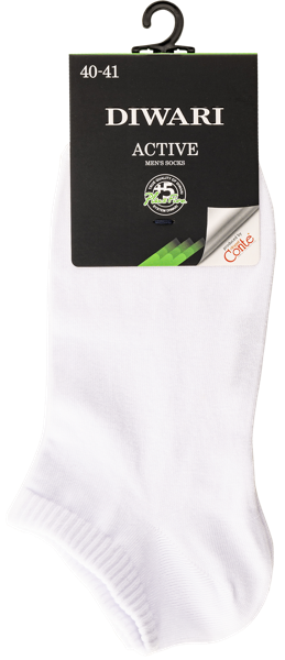 Изображение Носки размер 25 мужские Дивари 15С-74СП актив белые Конте СПА м/у, 1 пара