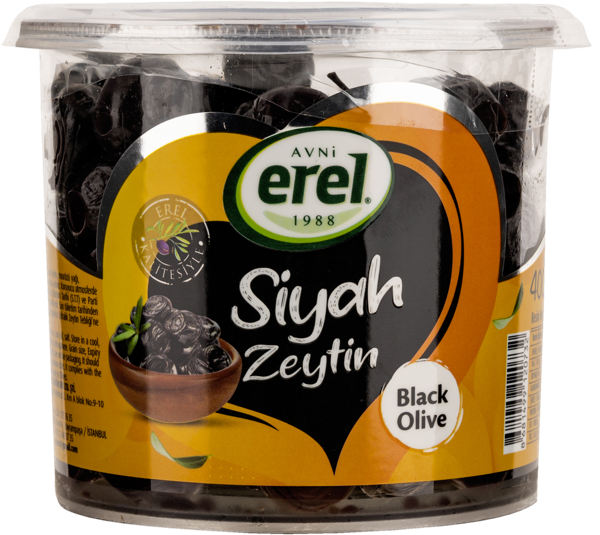 Изображение Оливки с косточкой Авни Эрель черные Авни Эрель п/у, 400 г